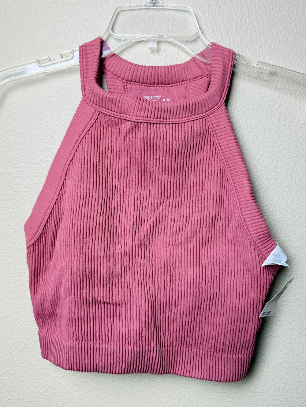 Aerie Superchill Seamless High Neck Bra Top